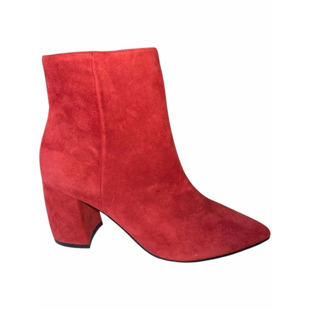 Marc Fisher Retire Medium Red Suede Boot Women’s Size 6M